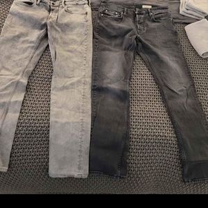 2 Pairs of Allsaints Rex Jeans - Size 34x30